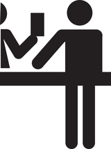 ACCUEIL, MOITIÉ GAUCHE, INDICATION PORTE