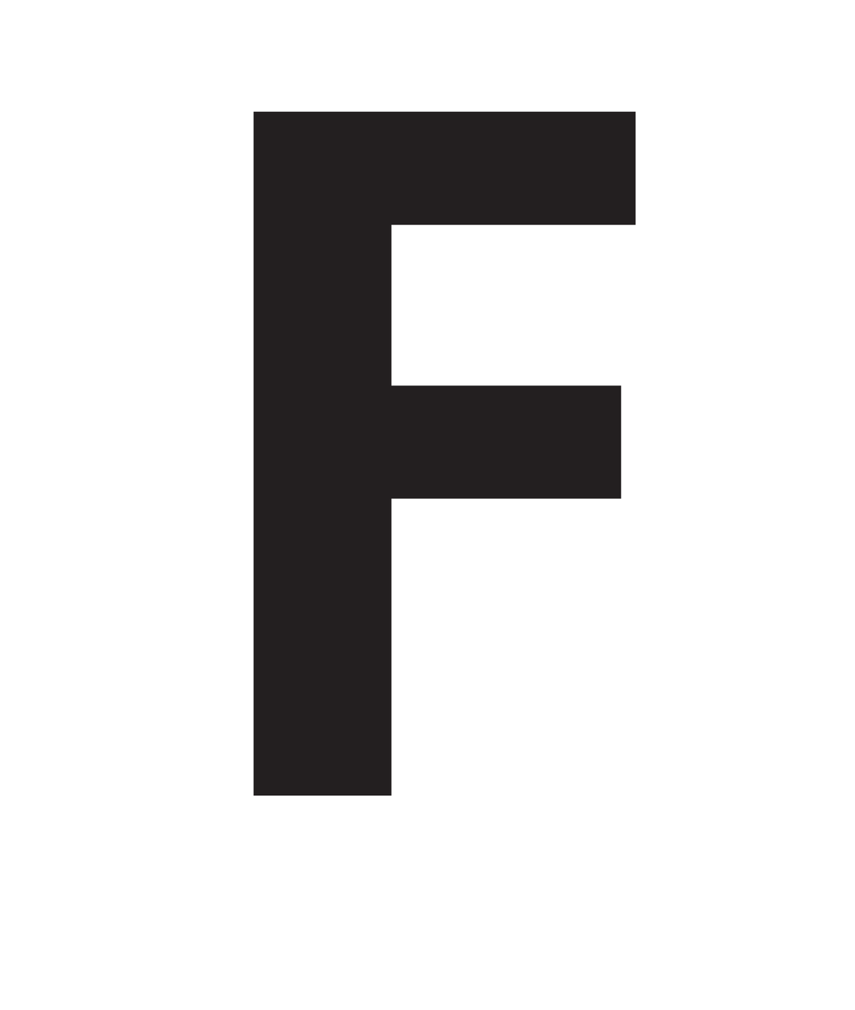 F, UITGESNEDEN LETTER OP TRANSFER