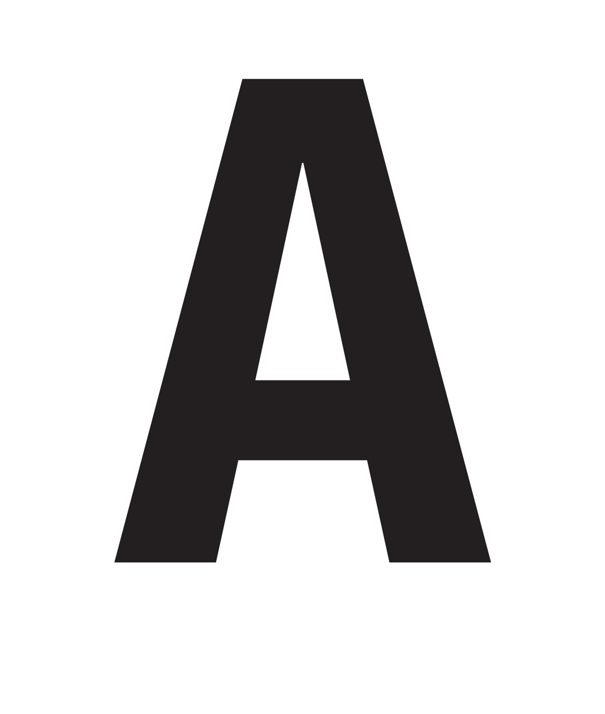 A, UITGESNEDEN LETTER OP TRANSFER