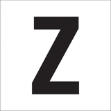 Z, UITGESNEDEN LETTER OP TRANSFER