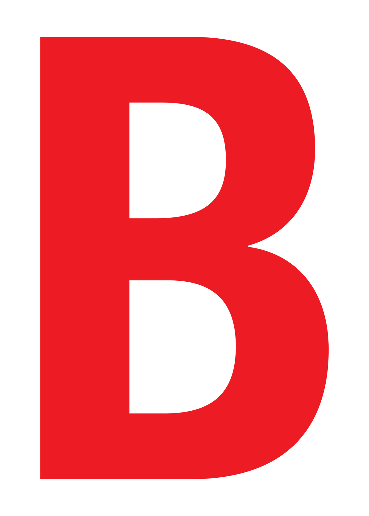 B, UITGESNEDEN LETTER OP TRANSFER