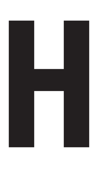 H, UITGESNEDEN LETTER OP TRANSFER