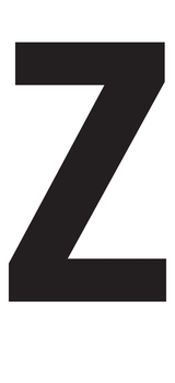 Z, UITGESNEDEN LETTER OP TRANSFER