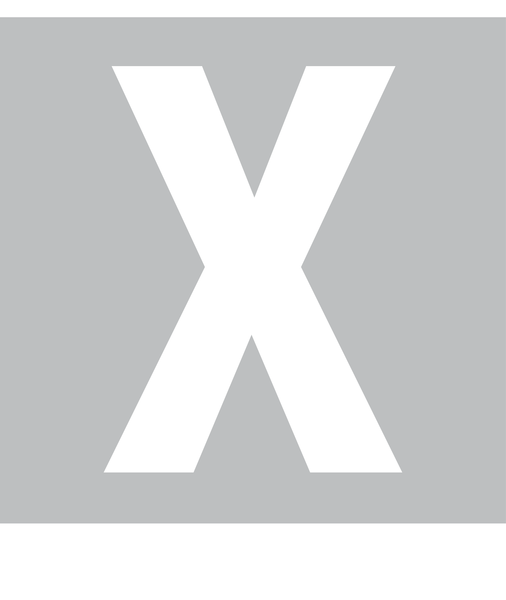 X, UITGESNEDEN LETTER OP TRANSFER