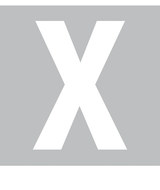 X, UITGESNEDEN LETTER OP TRANSFER
