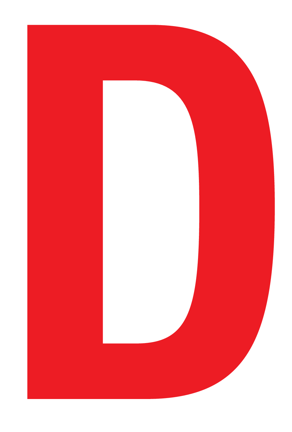 D, UITGESNEDEN LETTER OP TRANSFER