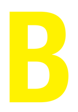B, UITGESNEDEN LETTER OP TRANSFER