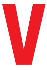V, UITGESNEDEN LETTER OP TRANSFER