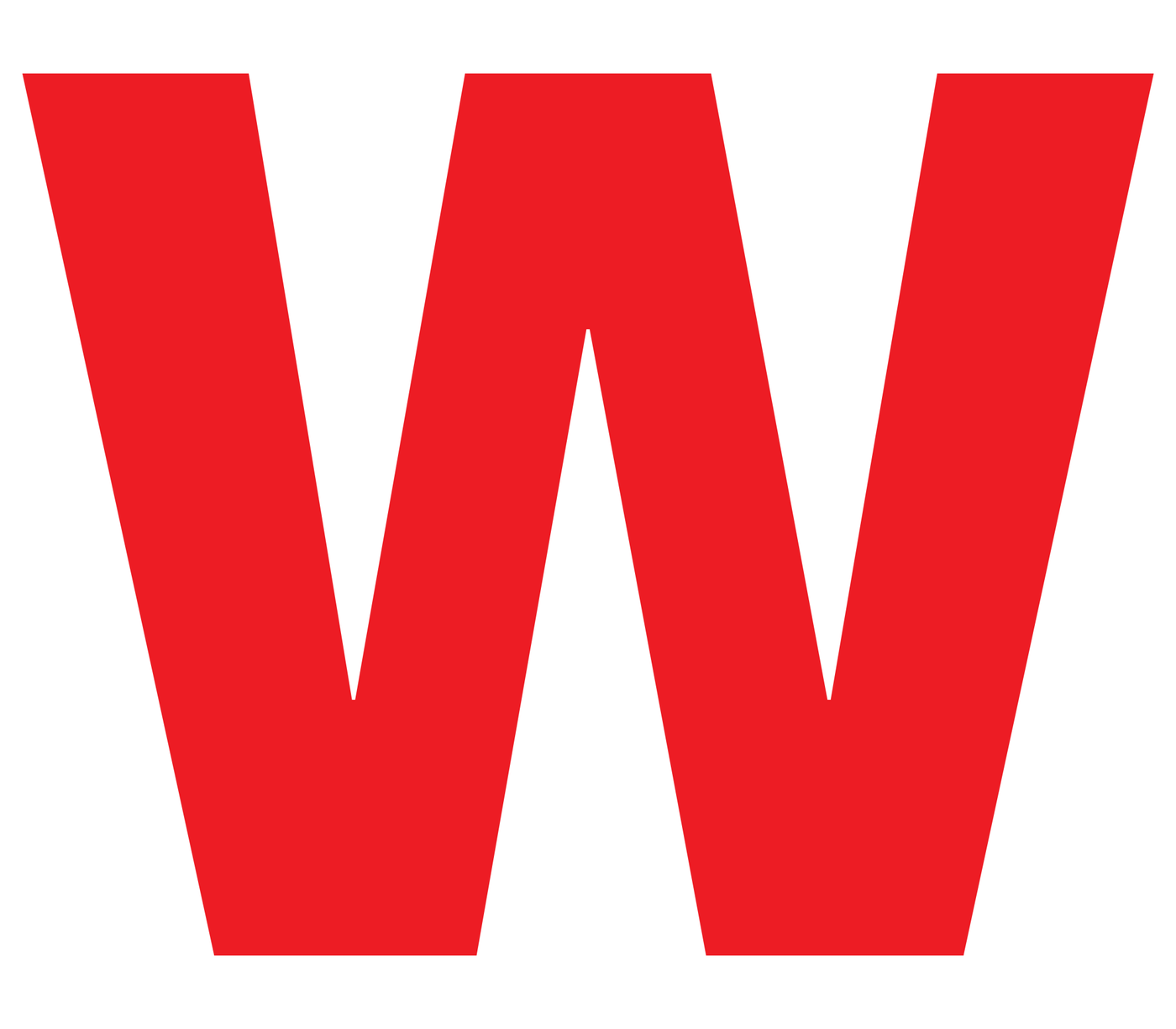 W, UITGESNEDEN LETTER OP TRANSFER