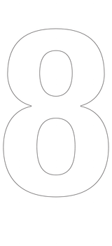8, UITGESNEDEN CIJFER OP TRANSFER