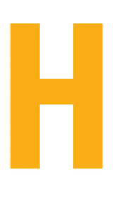 H, UITGESNEDEN LETTER OP TRANSFER