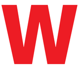 W, UITGESNEDEN LETTER OP TRANSFER