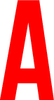 A, UITGESNEDEN LETTER