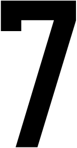 7, UITGESNEDEN CIJFER