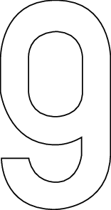 9, UITGESNEDEN CIJFER