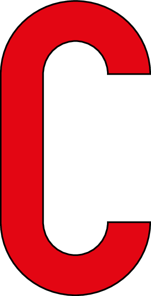C, UITGESNEDEN LETTER