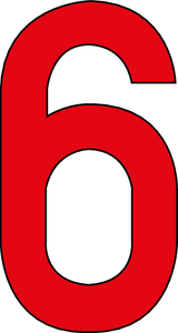 6, UITGESNEDEN CIJFER