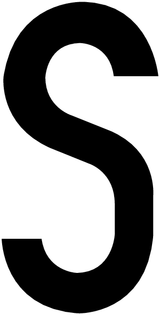 S, UITGESNEDEN LETTER