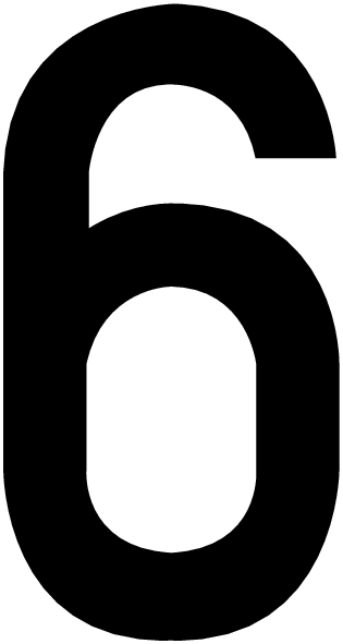 6, UITGESNEDEN CIJFER
