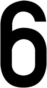 6, UITGESNEDEN CIJFER