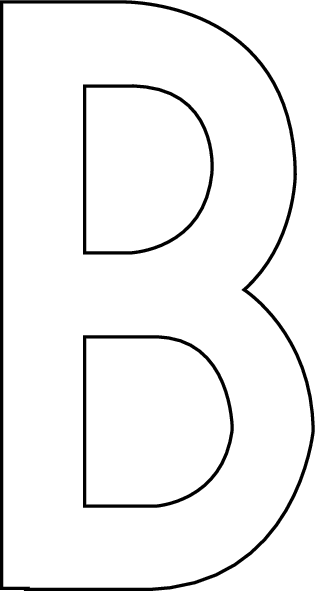 B, UITGESNEDEN LETTER