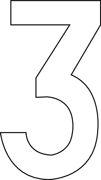3, UITGESNEDEN CIJFER