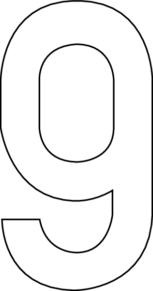 9, UITGESNEDEN CIJFER
