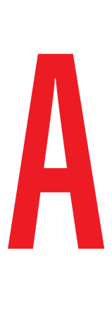 A, LETTER OP MAGNEETFOLIE
