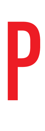 P, LETTRE SUR FEUILLE MAGNETIQUE