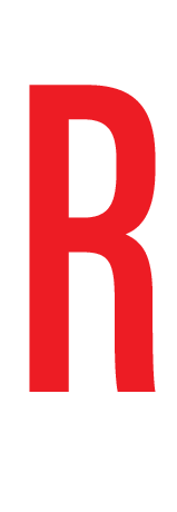 R, LETTRE SUR FEUILLE MAGNETIQUE