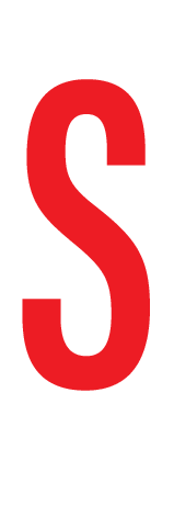 S, LETTRE SUR FEUILLE MAGNETIQUE