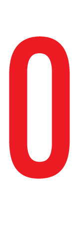 0, CIJFER OP MAGNEETFOLIE