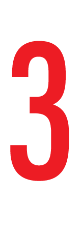 3, CIJFER OP MAGNEETFOLIE
