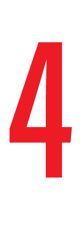 4, CHIFFRE SUR FEUILLE MAGNÉTIQUE