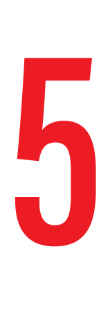 5, CIJFER OP MAGNEETFOLIE