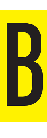 B, LETTER OP MAGNEETFOLIE
