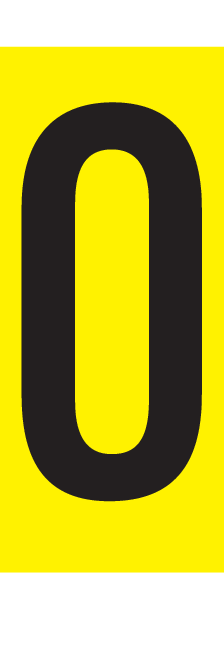 O, LETTER OP MAGNEETFOLIE