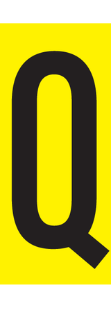 Q, LETTER OP MAGNEETFOLIE