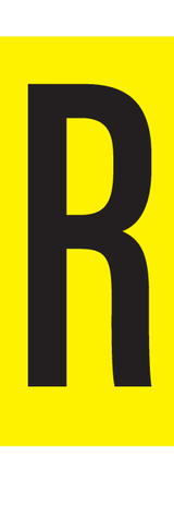R, LETTRE SUR FEUILLE MAGNETIQUE