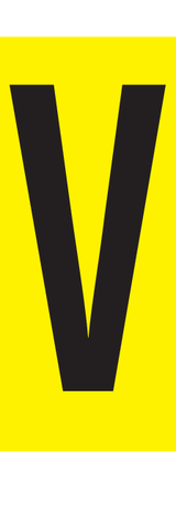 V, LETTER OP MAGNEETFOLIE