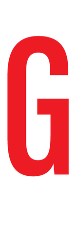 G, LETTER OP MAGNEETFOLIE
