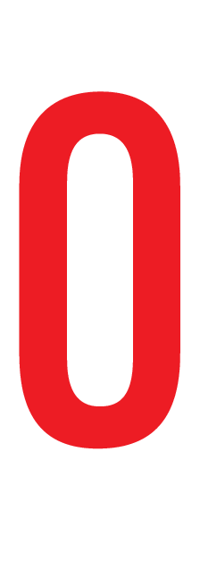 O, LETTER OP MAGNEETFOLIE