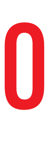 O, LETTER OP MAGNEETFOLIE