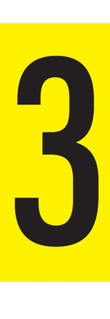 3, CIJFER OP MAGNEETFOLIE