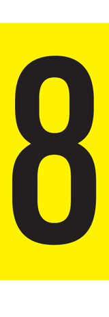 8, CIJFER OP MAGNEETFOLIE
