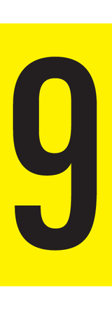 9, CIJFER OP MAGNEETFOLIE