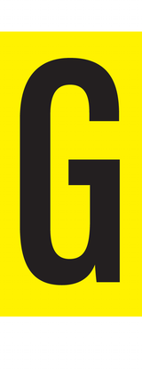 G, LETTER OP MAGNEETFOLIE