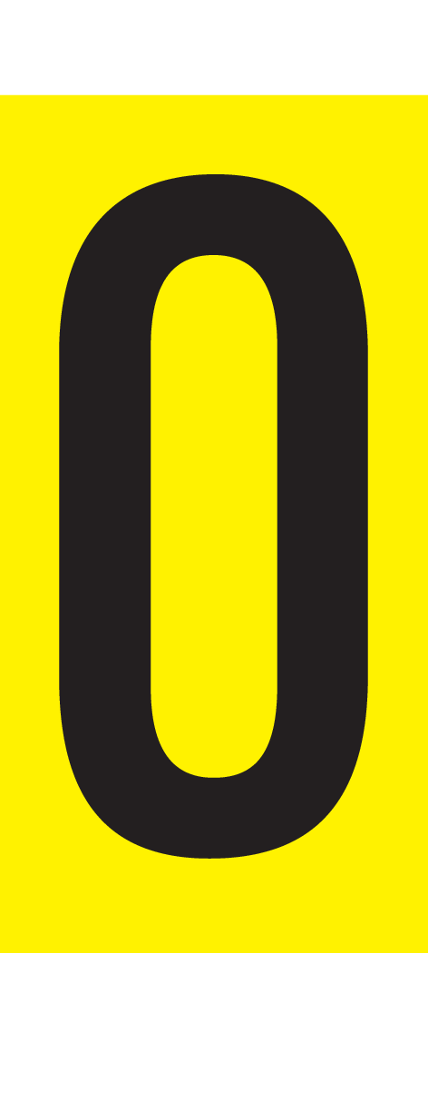 O, LETTER OP MAGNEETFOLIE