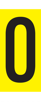 O, LETTER OP MAGNEETFOLIE