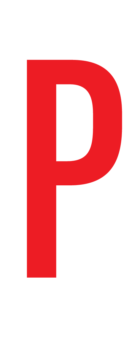 P, LETTRE SUR FEUILLE MAGNETIQUE